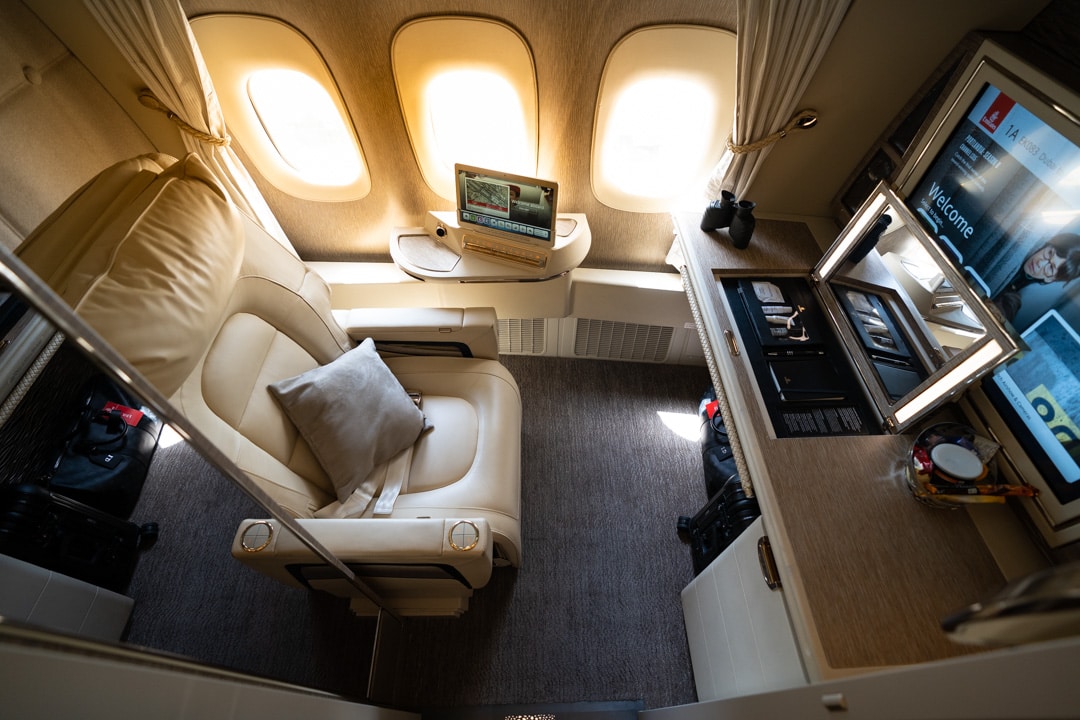 Emirates New 777 First Class Suites Review 13