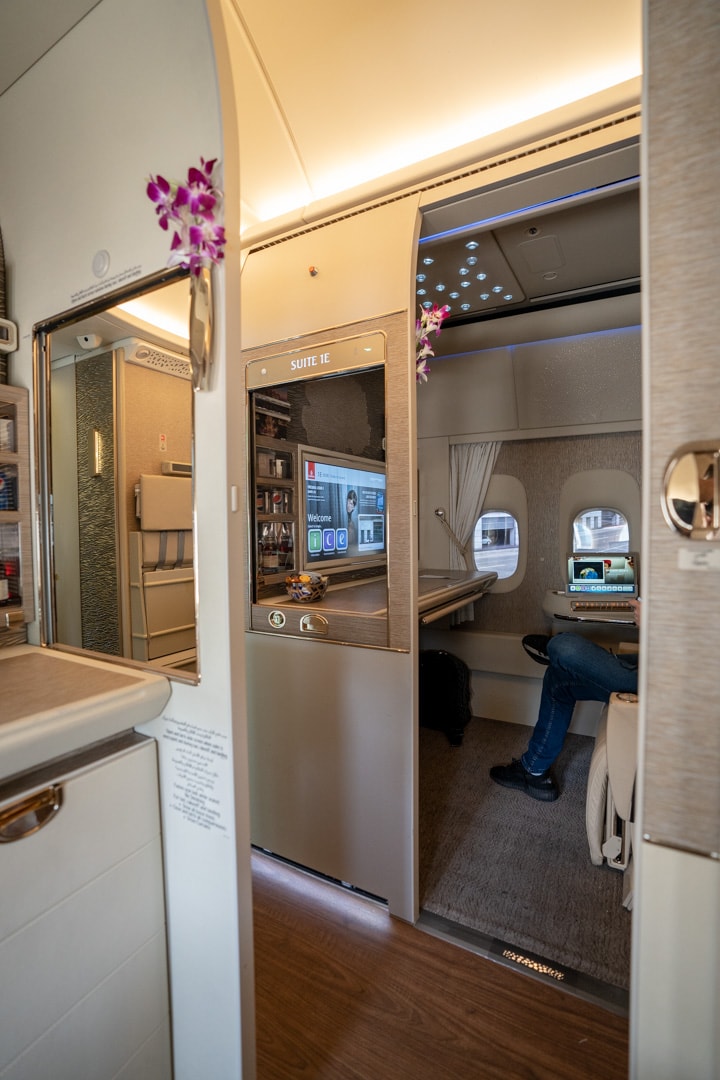 Emirates New 777 First Class Suites Review 30