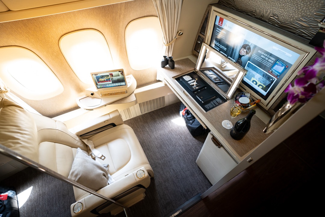 Emirates New 777 First Class Suites Review 24