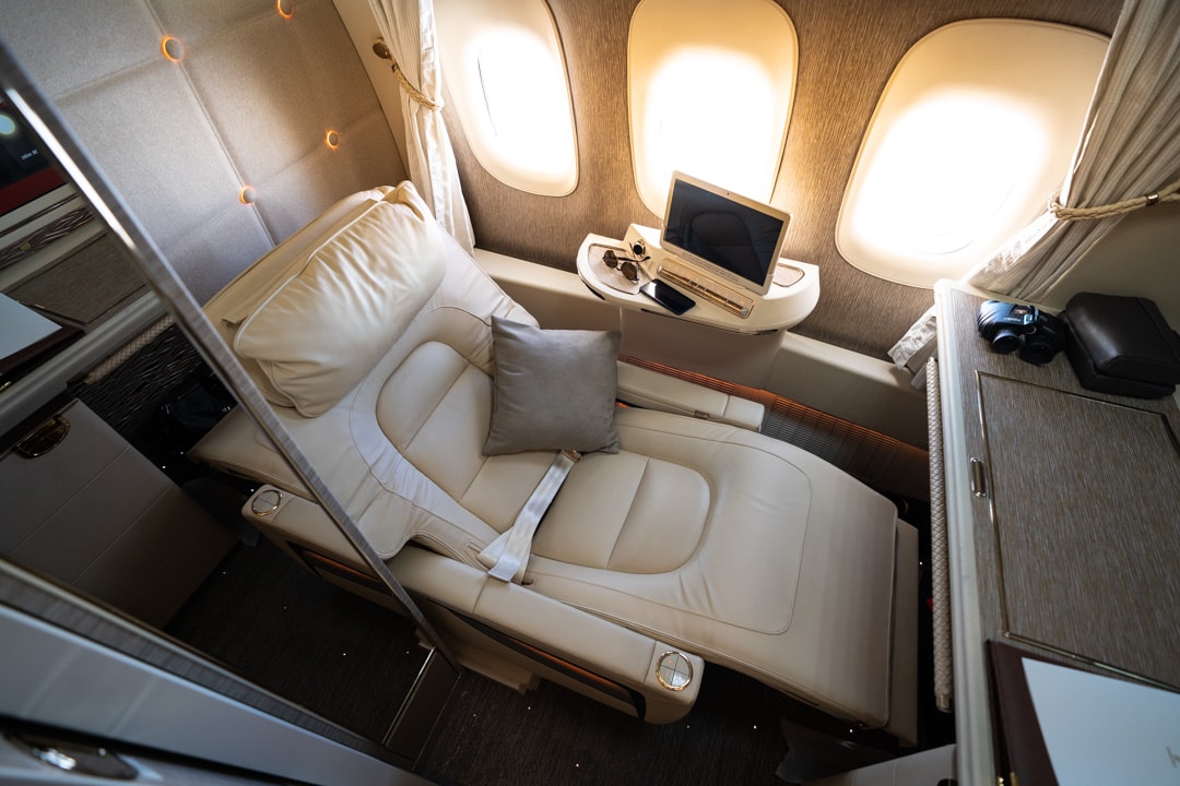 Emirates New 777 First Class Suites Review 23