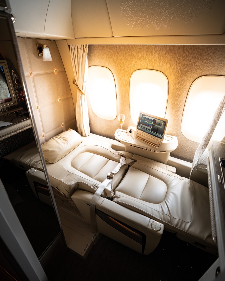 Emirates New 777 First Class Suites Review 49