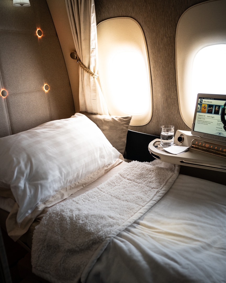 Emirates New 777 First Class Suites Review 52