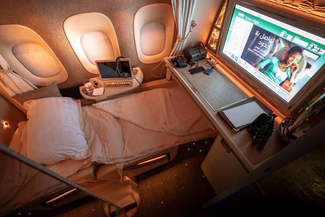 Emirates New 777 First Class Suites Review 54