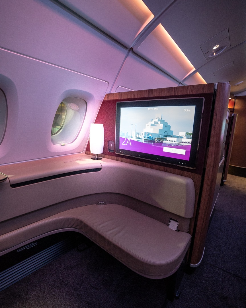 Qatar Airways First Class - A380 Doha to Perth 40