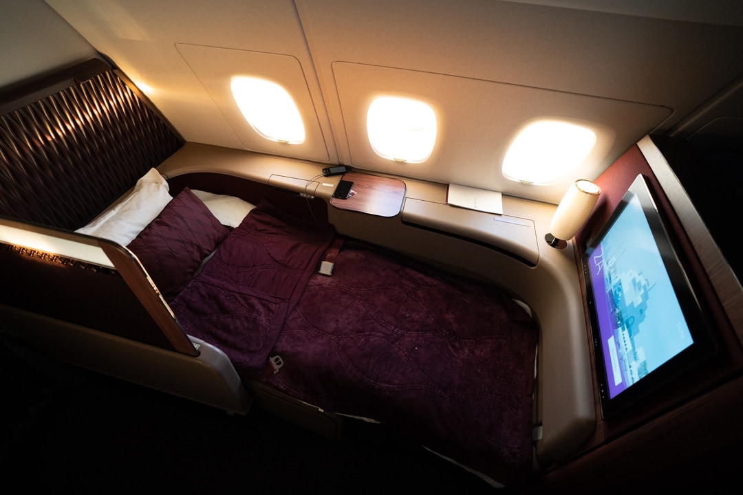 Qatar Airways First Class - A380 Doha to Perth 24
