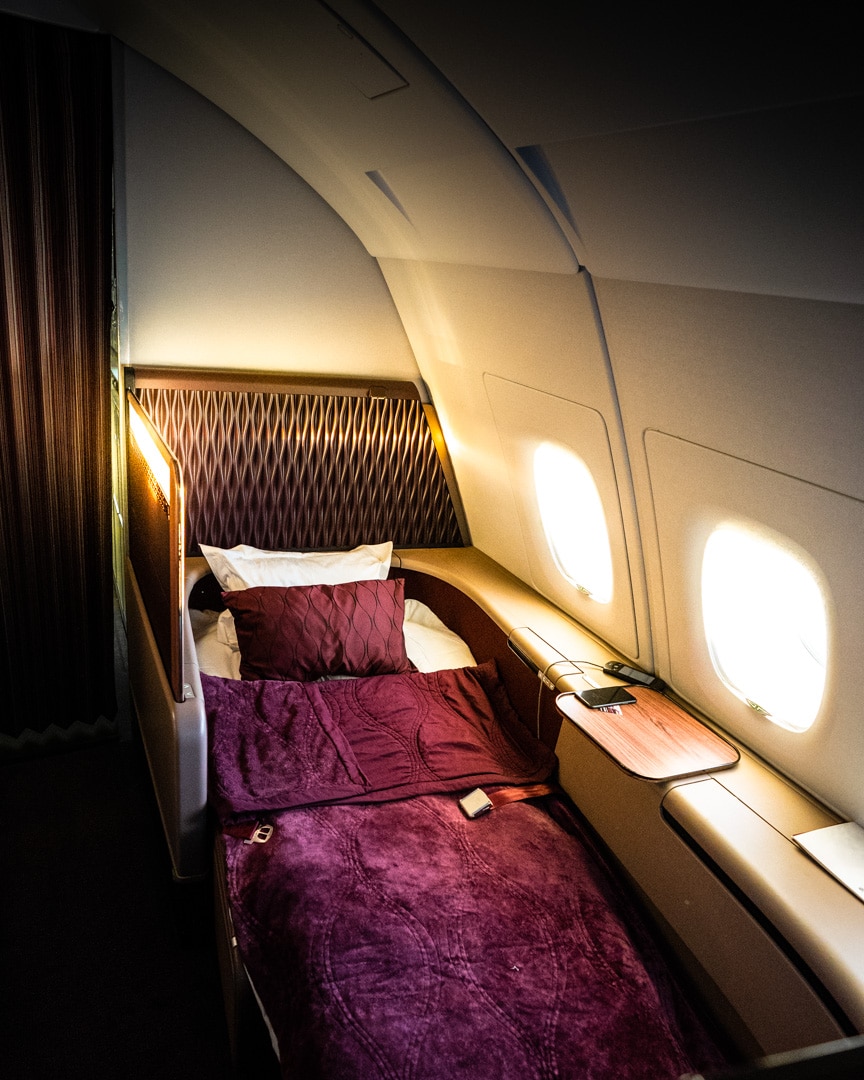 Qatar Airways First Class - A380 Doha to Perth 22
