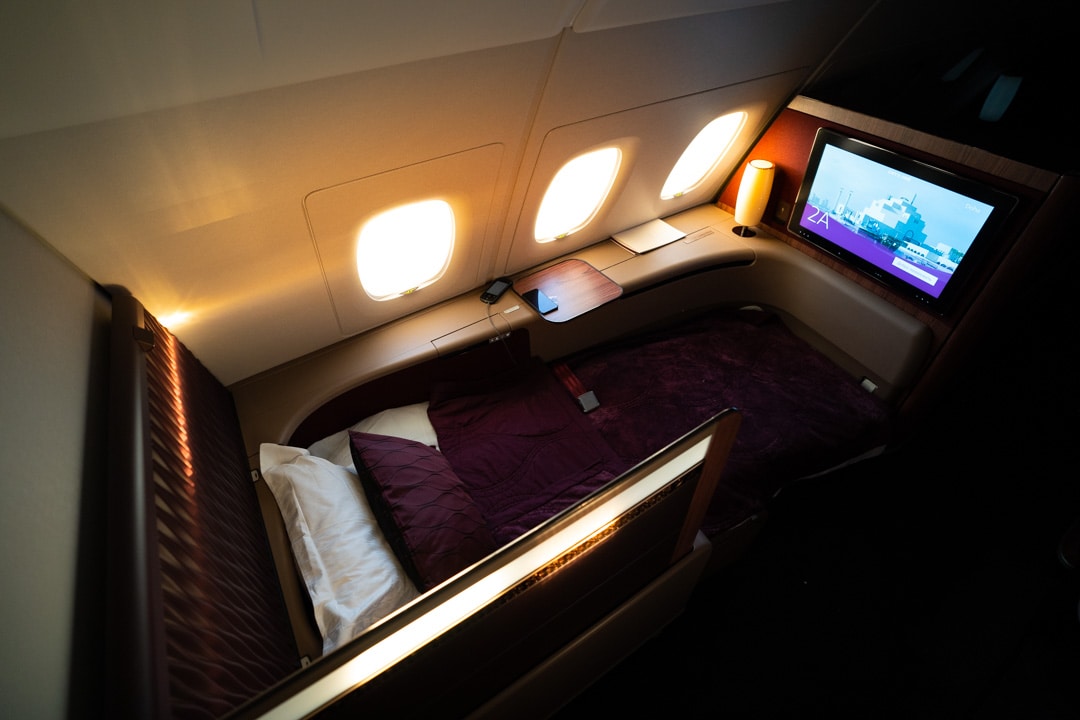 Qatar Airways First Class - A380 Doha to Perth 25