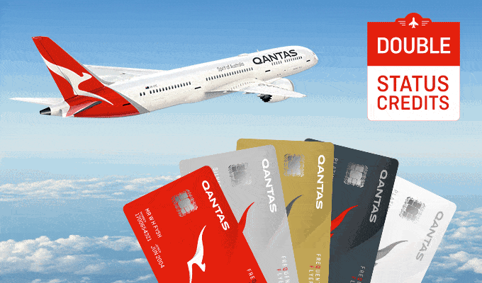qantas double status credits