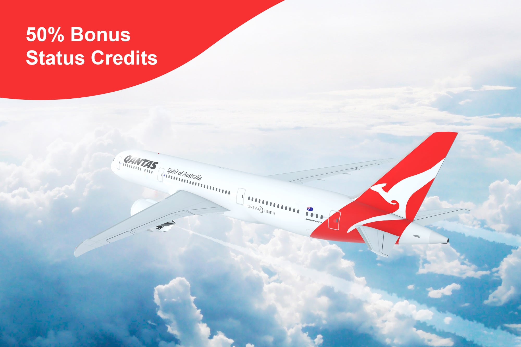 Earn 50% Bonus Qantas Status Credits 2